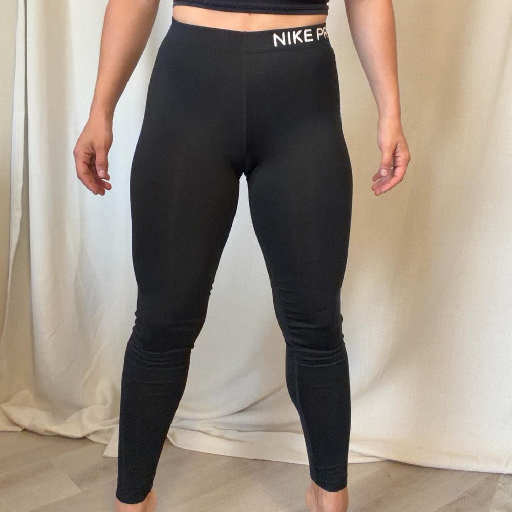 Black Small Full Length Nike Pro Leggings